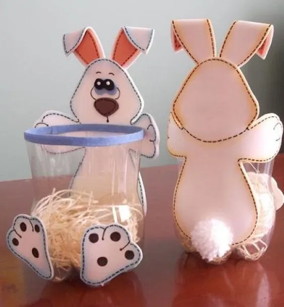 6 moldes dulceros en foami con forma de conejo – ConMoldes.com