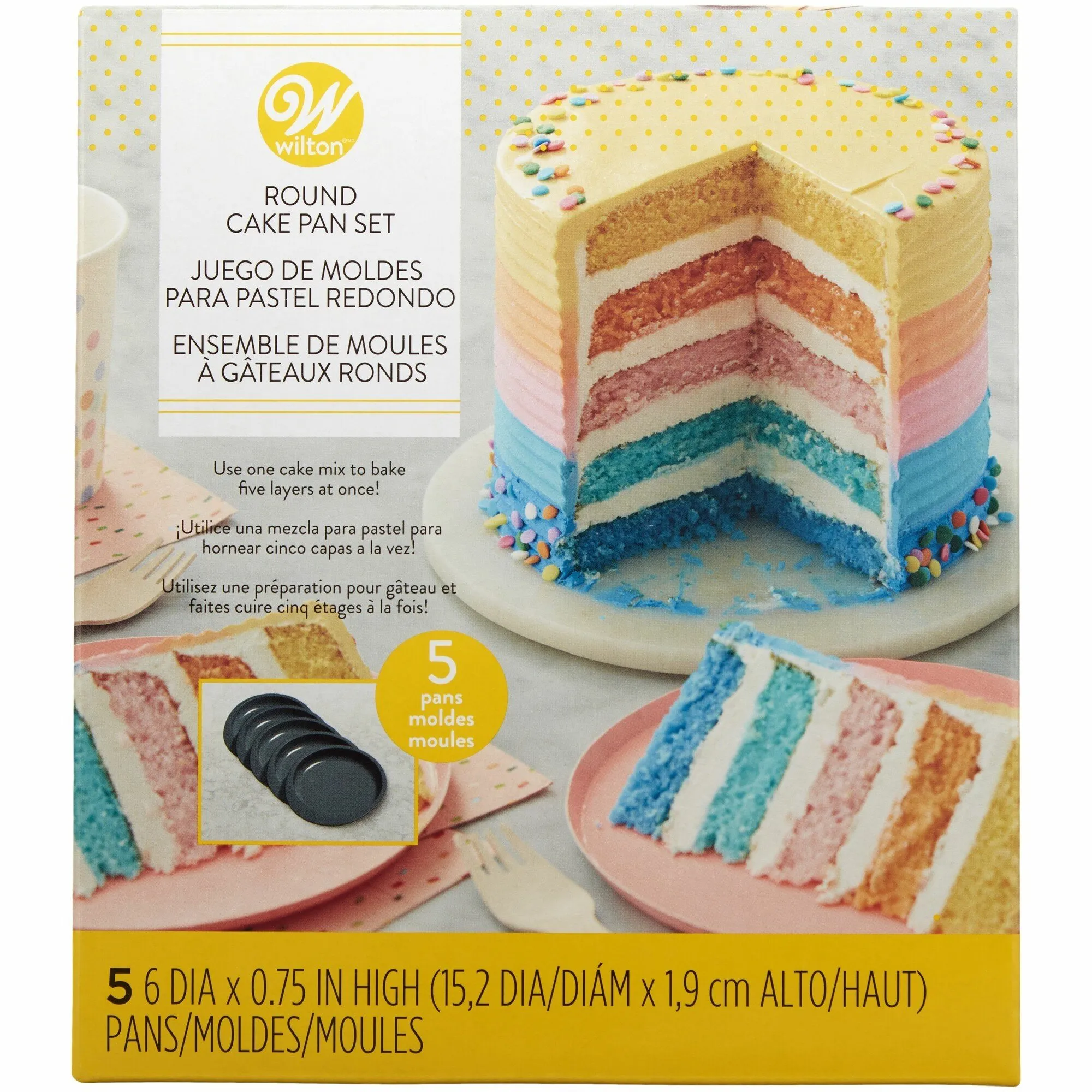 Moldes Easy Layers 5 Capas -15cm- Set/5 Wilton - Teresa Muntané - Cake Designer