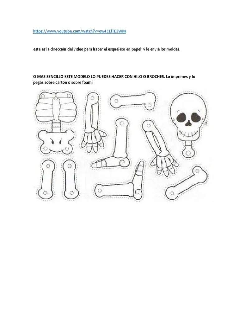 Moldes de Esqueleto | PDF