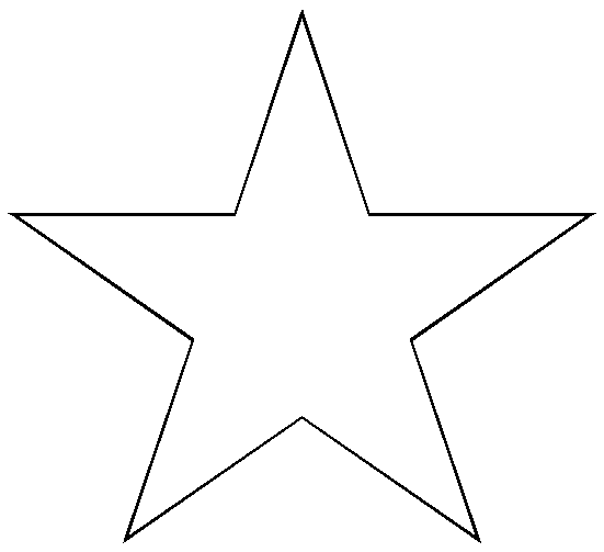 Molde de una estrella - Imagui