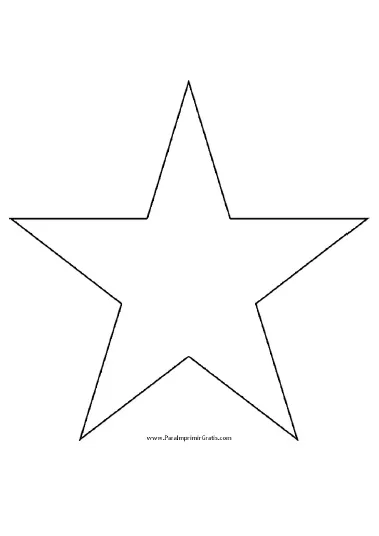 Molde de Estrella - Para Imprimir Gratis - ParaImprimirGratis. Molde de Estrella - Para Imprimir Gratis - ParaImprimirGratis.