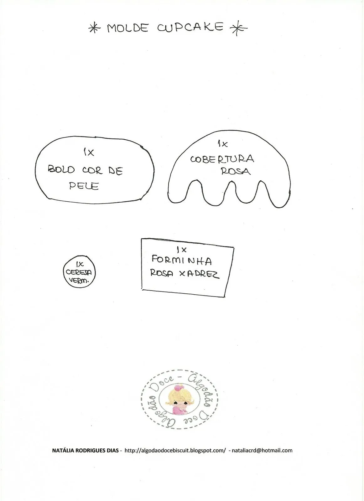 MOLDES DE E.V.A: MOLDE CUPCAKE!