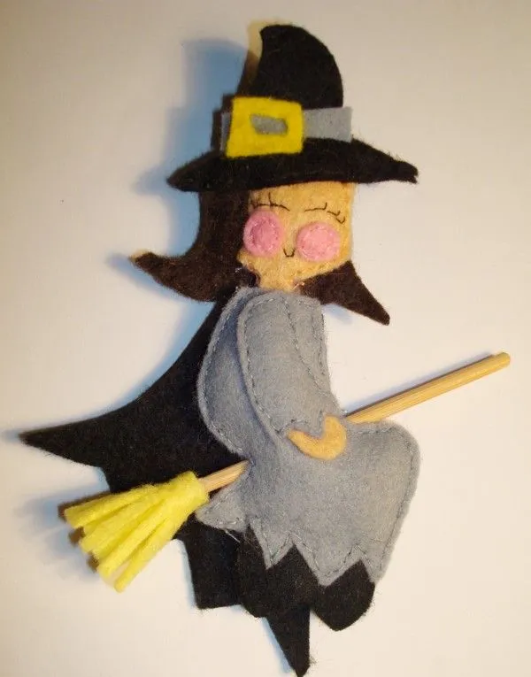 Broches de fieltro brujas patrones - Imagui Broches de fieltro brujas patrones - Imagui