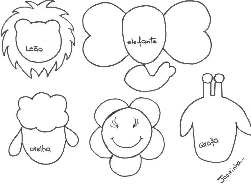 Moldes de figuras para bebés - Imagui