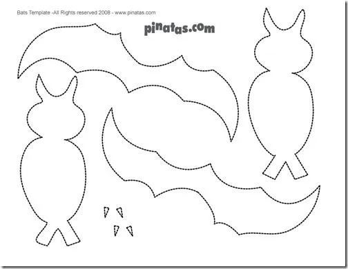 Moldes para figuras de fomi para Halloween - Imagui