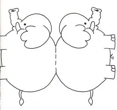 Moldes y Figuras de Sucha Foami: elefantes