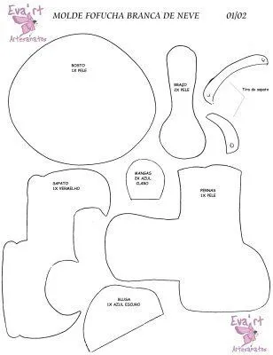 Moldes y Figuras de Sucha Foami: fofuchas planas Moldes y Figuras de Sucha Foami: fofuchas planas