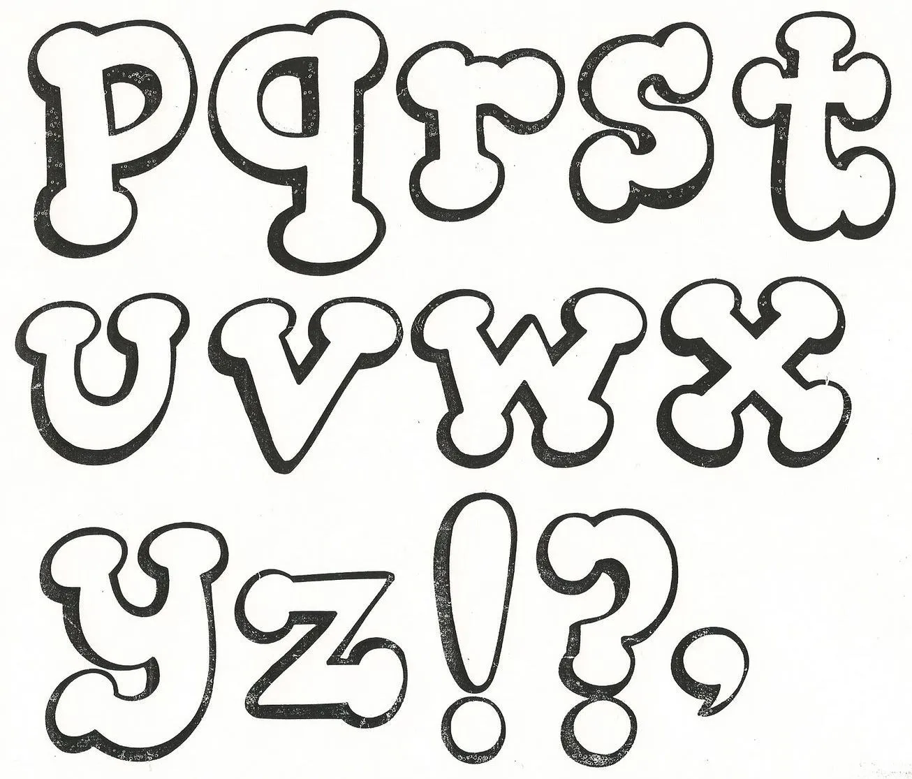 Moldes y Figuras de Sucha Foami: letras