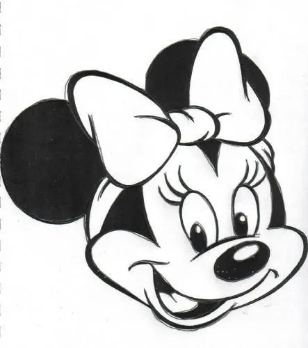 Moldes cara Minnie Mouse - Imagui