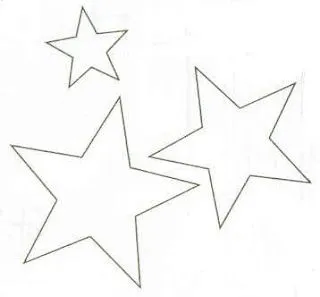 Moldes y Figuras de Sucha Foami: moldes de estrellas Moldes y Figuras de Sucha Foami: moldes de estrellas