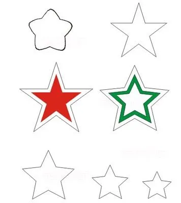 Moldes y Figuras de Sucha Foami: moldes de estrellas Moldes y Figuras de Sucha Foami: moldes de estrellas