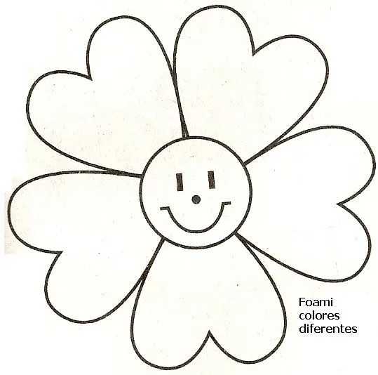 Flores de foami grandes patrones - Imagui