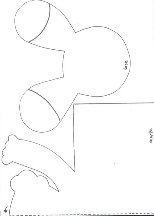 Moldes para hacer un payaso de dulcero - Imagui