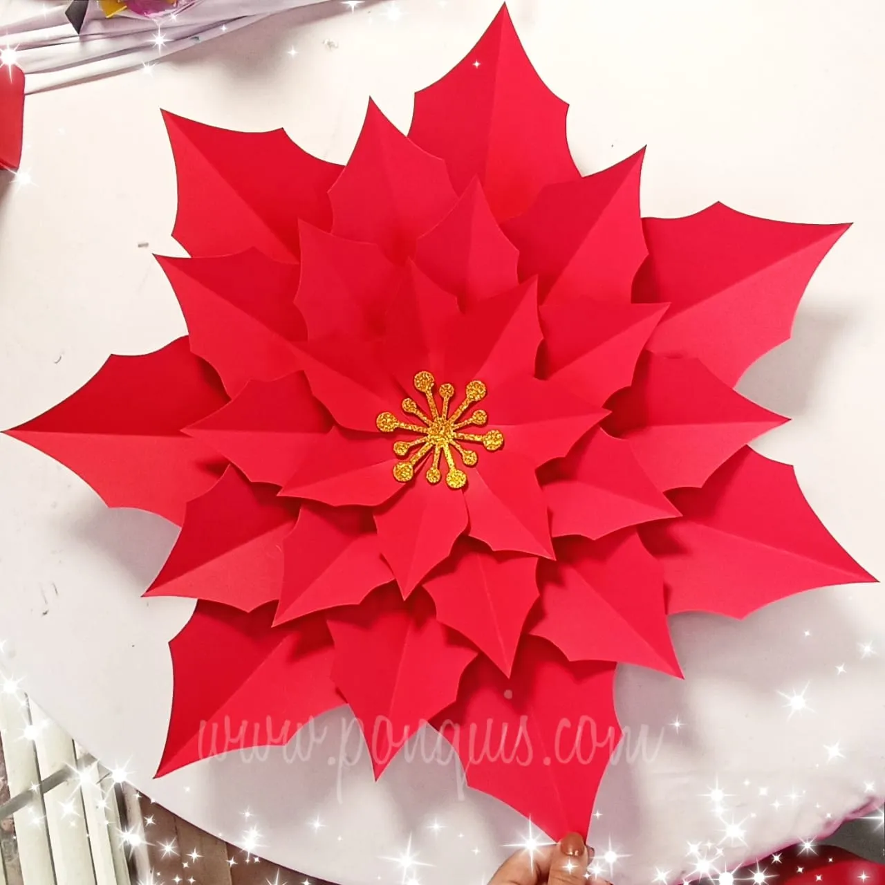 Moldes para realizar Flor en papel Cartulina para Navidad Roja – Galería Ponquis Moldes para realizar Flor en papel Cartulina para Navidad Roja – Galería Ponquis