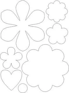Moldes y Figuras de Sucha Foami: moldes de flores Moldes y Figuras de Sucha Foami: moldes de flores