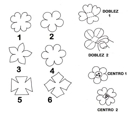 Patrones de flores de goma eva para imprimir - Imagui Patrones de flores de goma eva para imprimir - Imagui