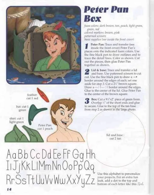 Dulcero de Peter Pan | Todo en GOMA EVA