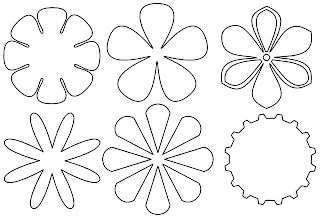 Moldes y Figuras de Sucha Foami: moldes de flores Moldes y Figuras de Sucha Foami: moldes de flores