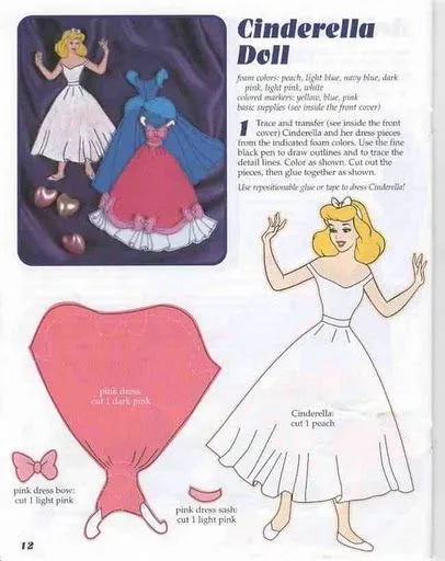 Moldes foami princesas Disney - Imagui