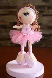 Moldes de fofuchas bailarinas - Imagui