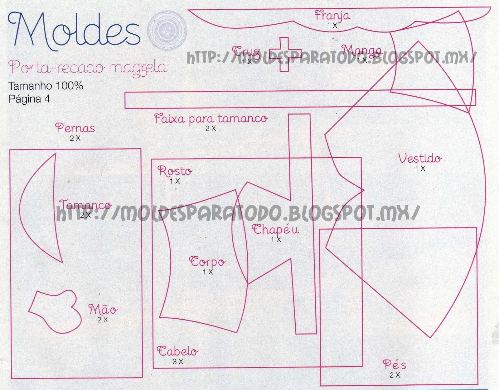 Patrones de fofucha enfermera - Imagui Patrones de fofucha enfermera - Imagui