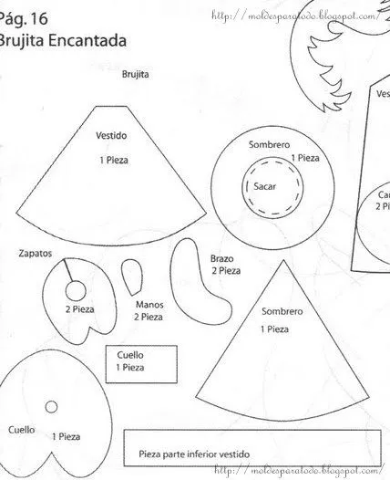 Patrones para fofuchas gratis - Imagui