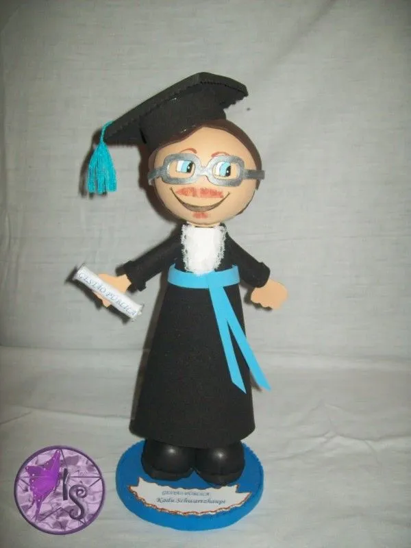 Moldes: Fofucho de Graduación en Manualidades con Foami / Goma Eva ...