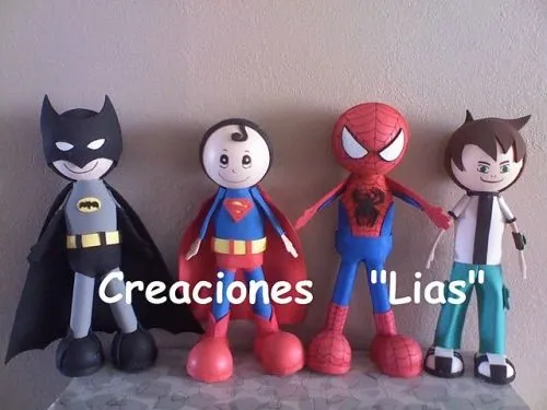 Patrones para fofuchas de superheroes - Imagui