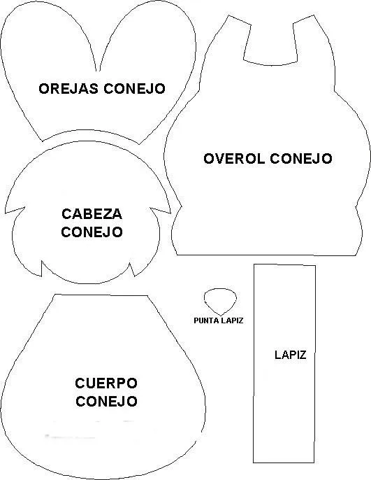 Moldes para imprimir de conejo en foami - Imagui Moldes para imprimir de conejo en foami - Imagui