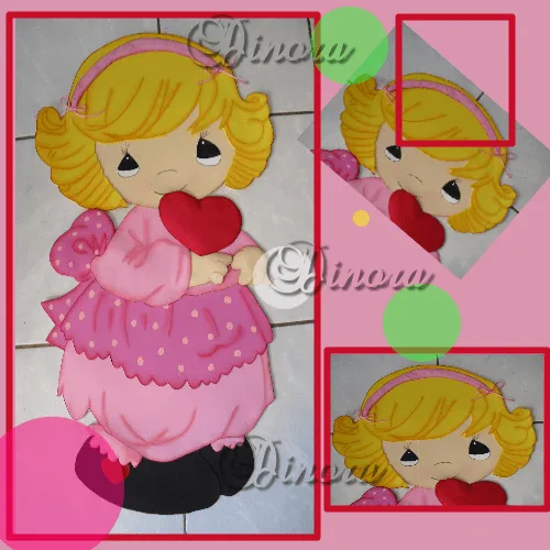 Moldes de niñas de preciosos momentos de fomi - Imagui
