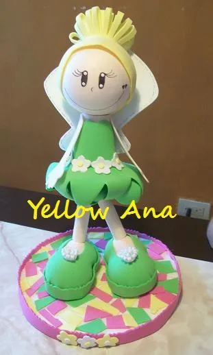Molde de tinkerbell en foami - Imagui