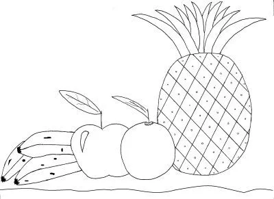 Baú da Web: Desenhos de Frutas para Colorir
