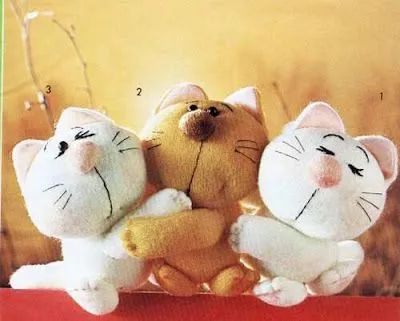 MOLDES DE GATITOS (MUÑEQUERIA) - manualidades MOLDES DE GATITOS (MUÑEQUERIA) - manualidades
