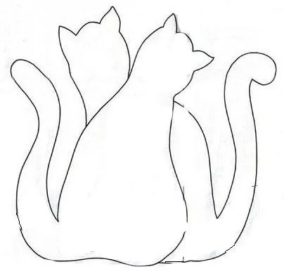 Patchwork de gato con molde - Imagui