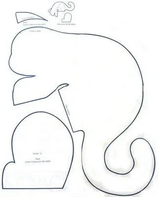 Molde gato de peluche - Imagui