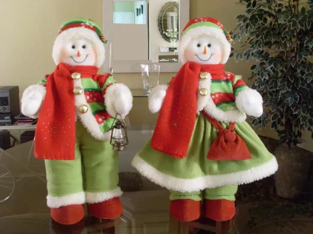 Muñecos navideños y sus moldes - Imagui