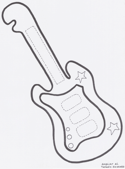 Moldes de guitarras electricas para goma eva - Imagui Moldes de guitarras electricas para goma eva - Imagui