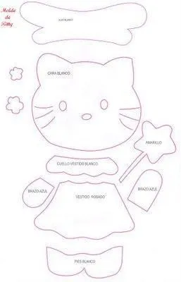 Patrones de Hello Kitty en foami - Imagui