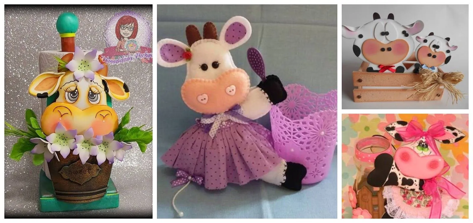 Moldes para Hacer hermosas vaquitas en foami o fieltro ~ Haz Manualidades