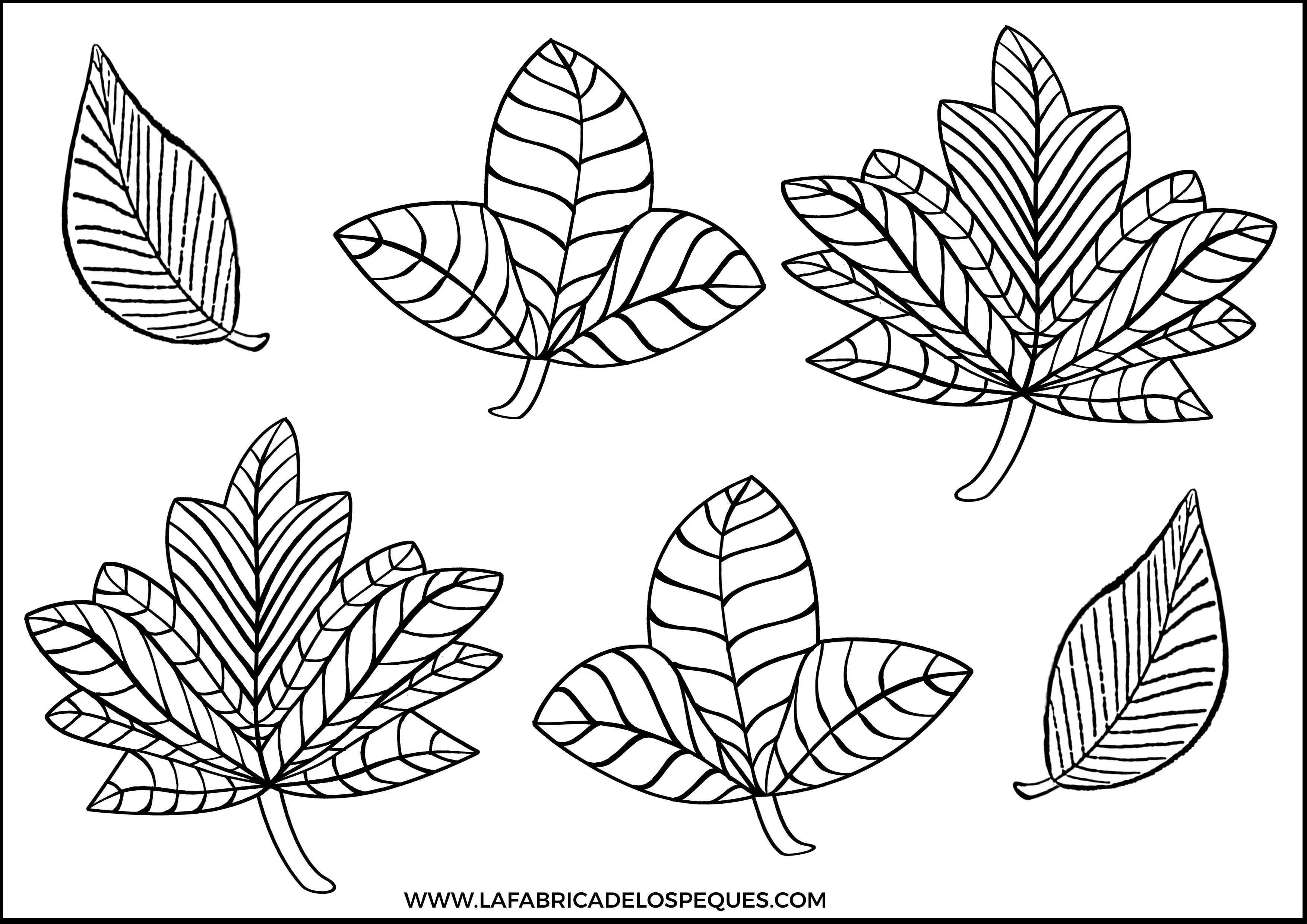 Moldes de hojas y 6 manualidades infantiles hechas con ellos. - La fábrica de los peques Moldes de hojas y 6 manualidades infantiles hechas con ellos. - La fábrica de los peques