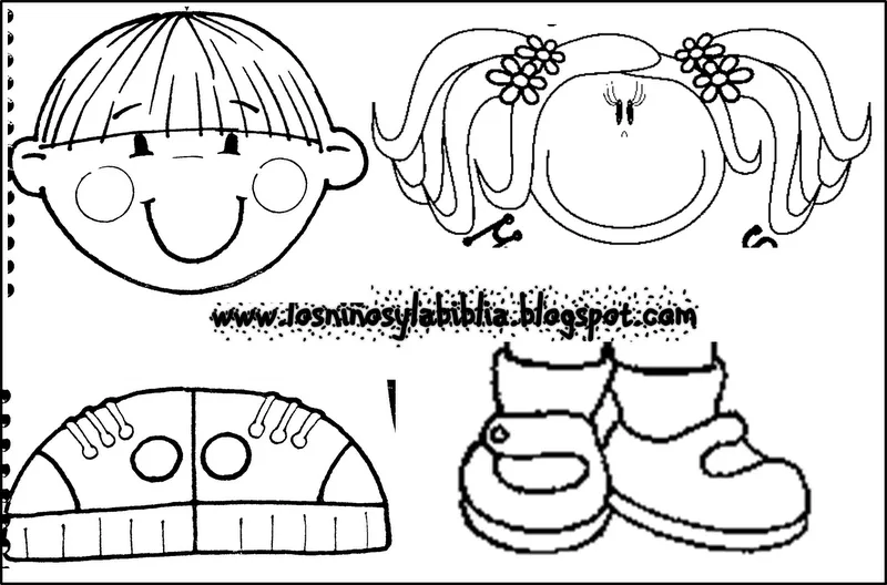 Moldes de imágenes de niños - Imagui