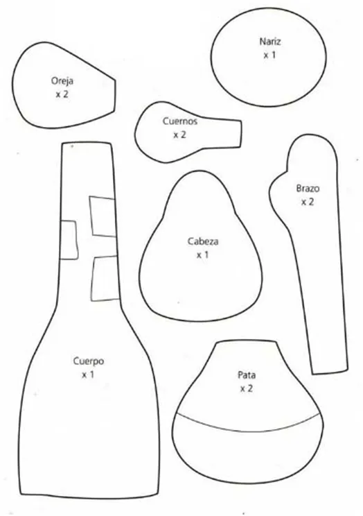 Moldes para hacer jirafas en tela - Imagui