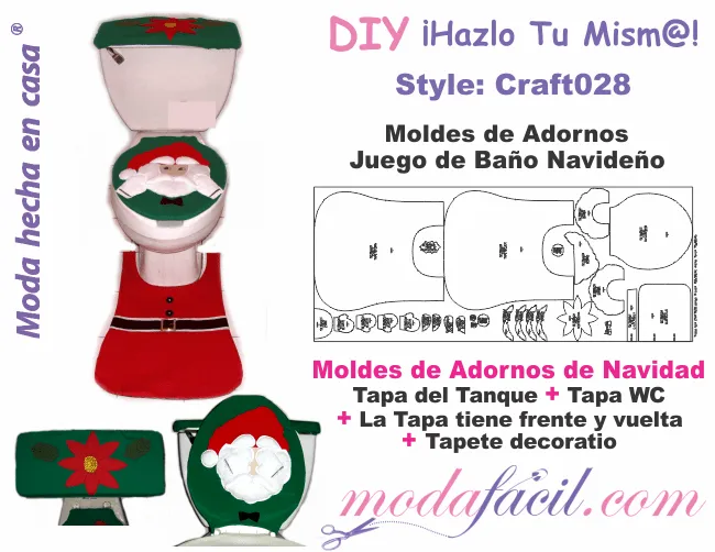 Moldes de juego de baño navideño Santa Claus - Modafacil Moldes de juego de baño navideño Santa Claus - Modafacil