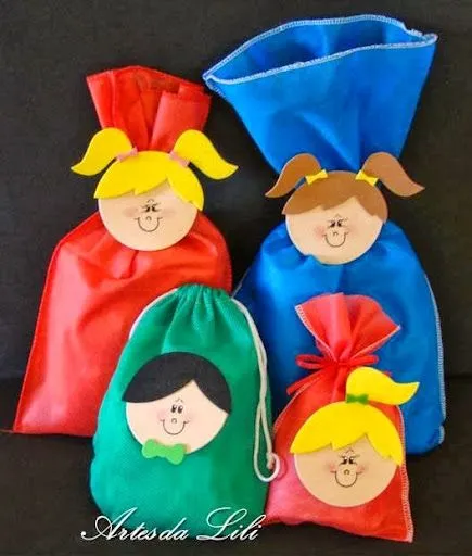 04 Moldes de Lembrancinhas para dia das crianças em EVA ...