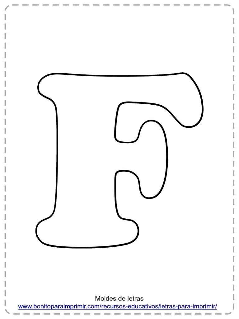 Moldes de Letra F.CDR | PDF