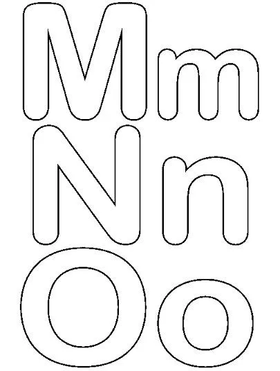 Moldes de letras grandes minusculas - Imagui