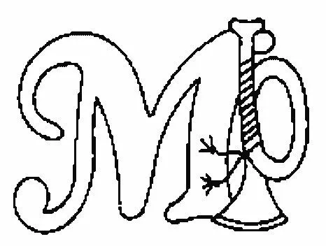 Moldes de la letra m - Imagui