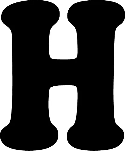 Moldes de letra H - Imagui