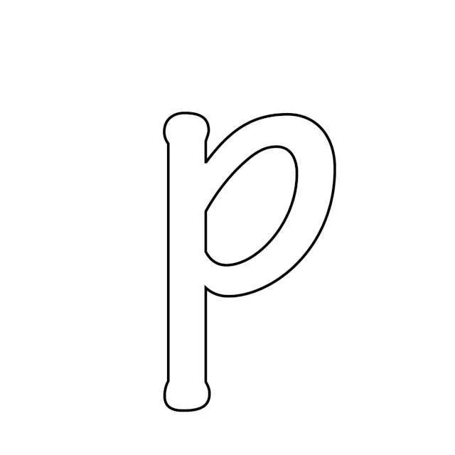 Moldes da letra P para imprimir - Como fazer em casa Moldes da letra P para imprimir - Como fazer em casa