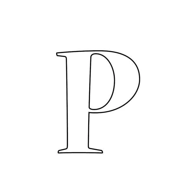 Moldes da letra P para imprimir - Como fazer em casa